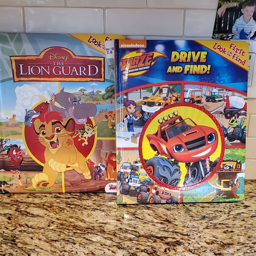 2 Large Look & Find Children's Book